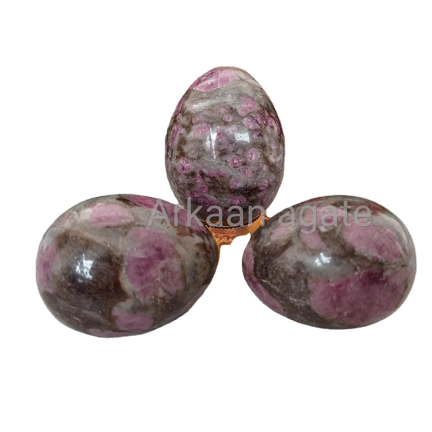 Wholesale Pink Garnet in matrix Crystal Egg Handmade For chakra crystals Healing For sale