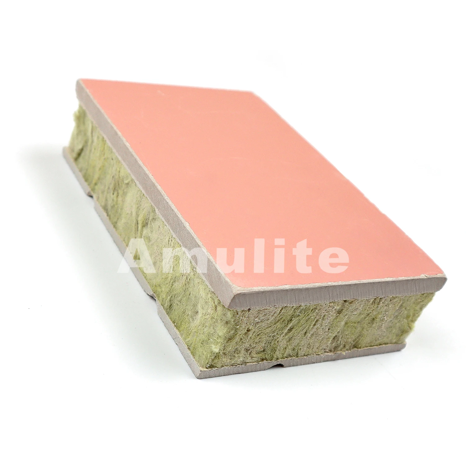 Amulite factory high quality Customized Color Fireproof high density EPS sandwich cement wall panel Slot mounting cement board