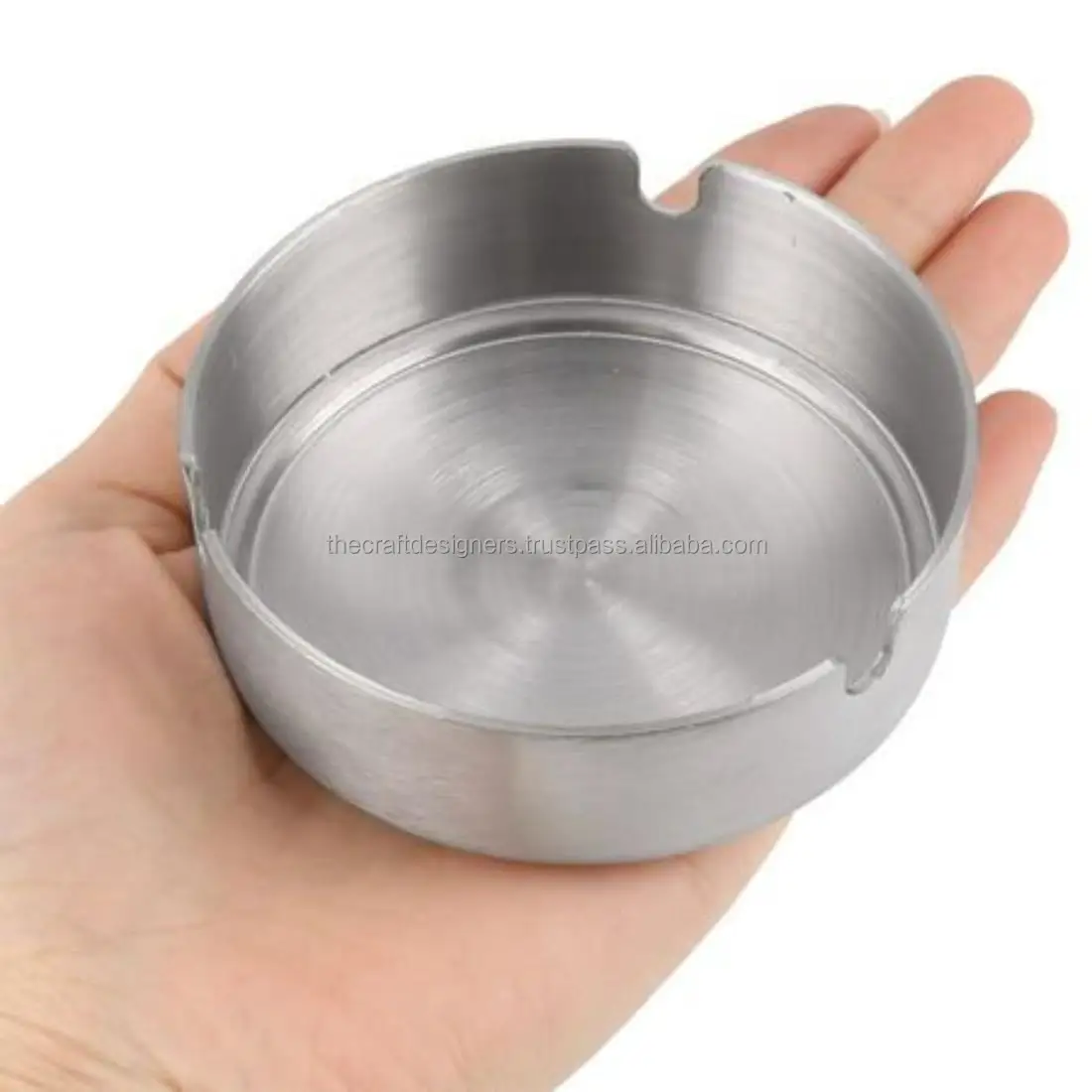 Wholesale Quality Ashtray Brass Portable Lightweight Ashtrays For Cigar & Cigarette With Rest Space Customer Branded Ash tray