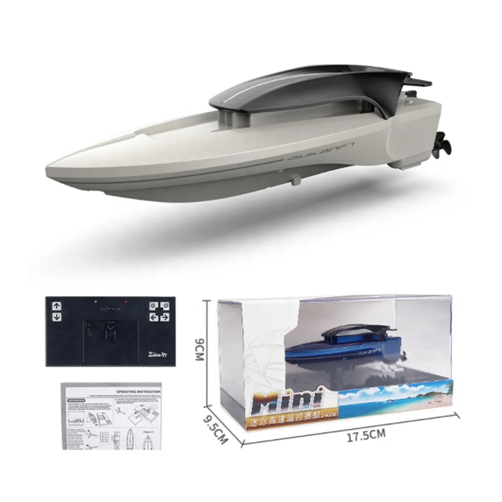 
Hot selling New 2.4G Mini Remote Control High Speed Boat RC Racing Boat RC Toys 