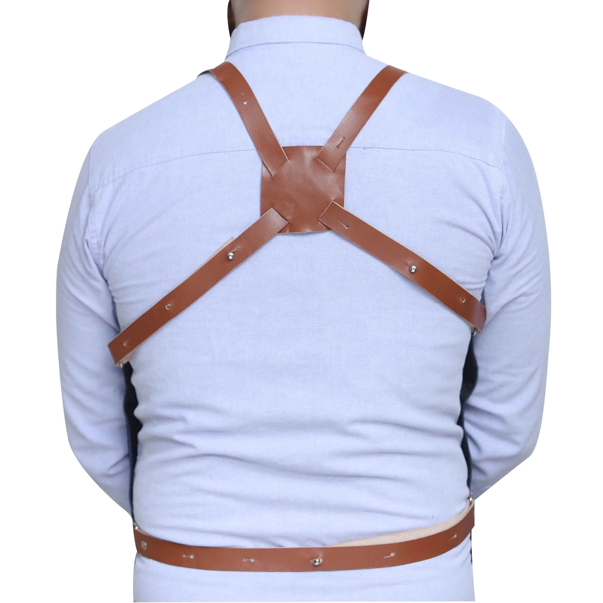 Профессиональный парикмахерский фартук жилет кожаный