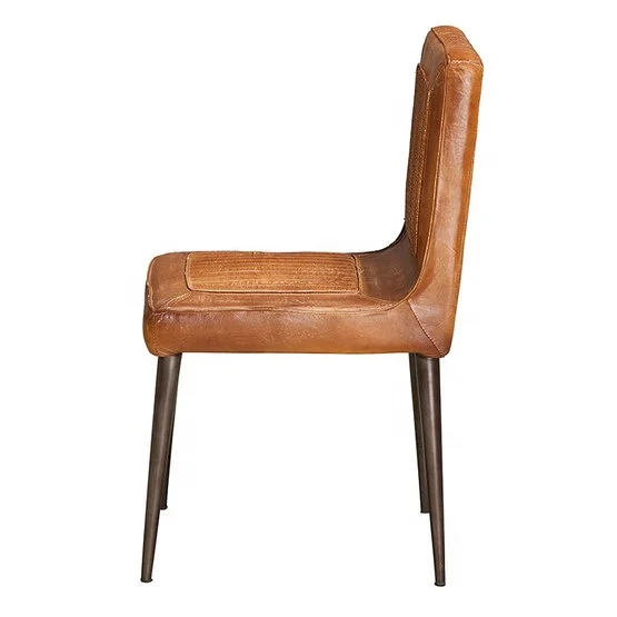 Винтажный кожаный стул Индийский ресторан кафе паб мебель для отеля Jodhpur промышленный деревенский обеденный