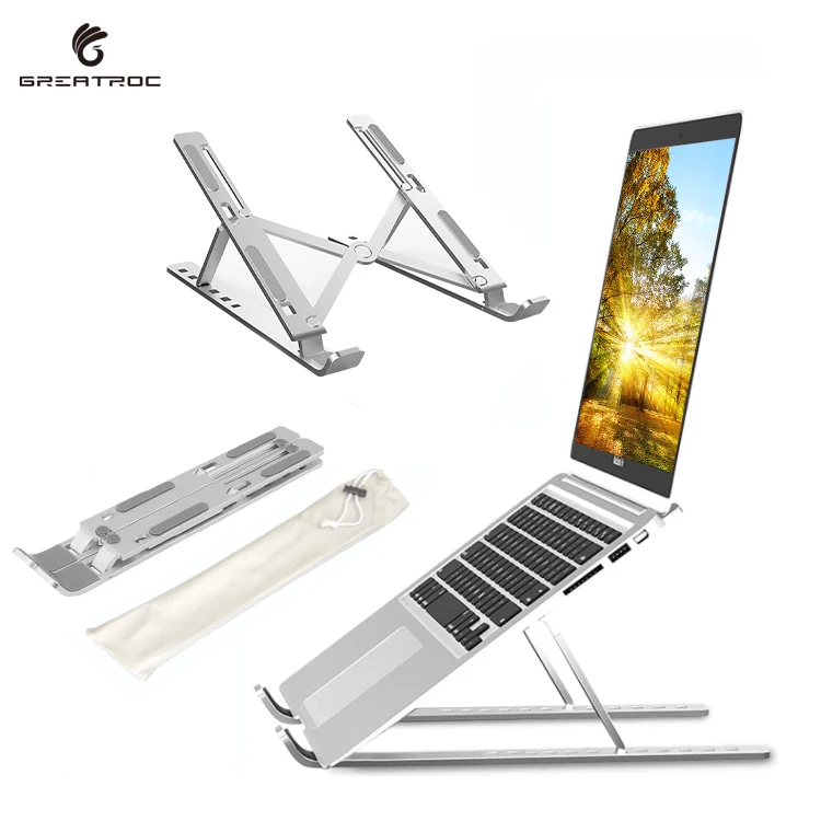 Great Roc support pour ordinateur portable  notebook stand aluminium portable computer stand portatil portable pc riser