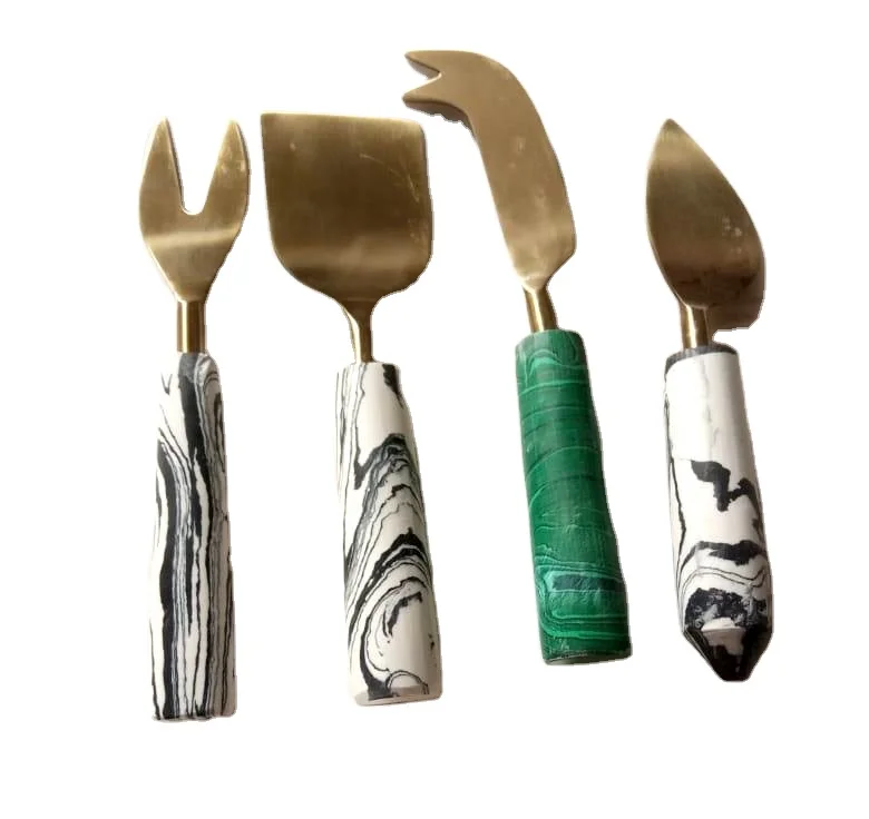 Нержавеющая сталь цвета: золотистый готовые столовые приборы с каучуковая рукоятка из нержавеющей сталью ручная работа необычные ручки новый дизайн Королевский стиль набор столовых приборов