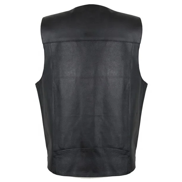 Top Quality New Styles Leather Cowboy Vest Custom Made Motorbike Real Leather Vests OEM Factory Wholesales