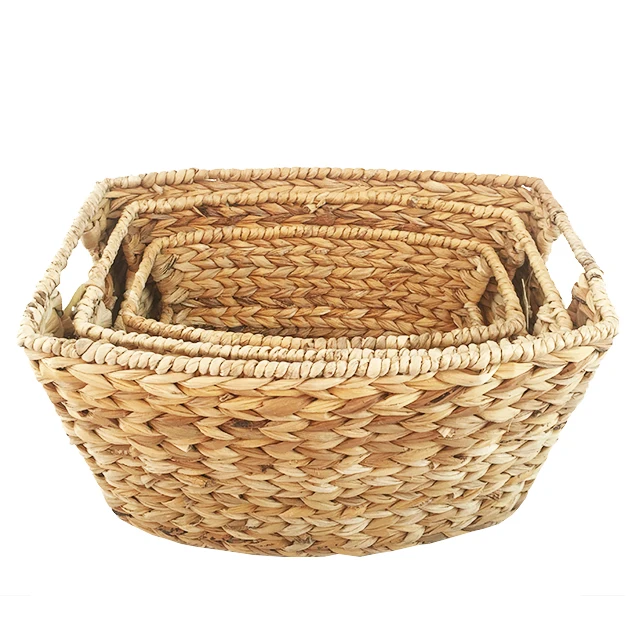 Hot Selling Bedroom Room Storage Basket Set Hand Woven Storage Basket Hand Knitted Multi-functional Storage Basket