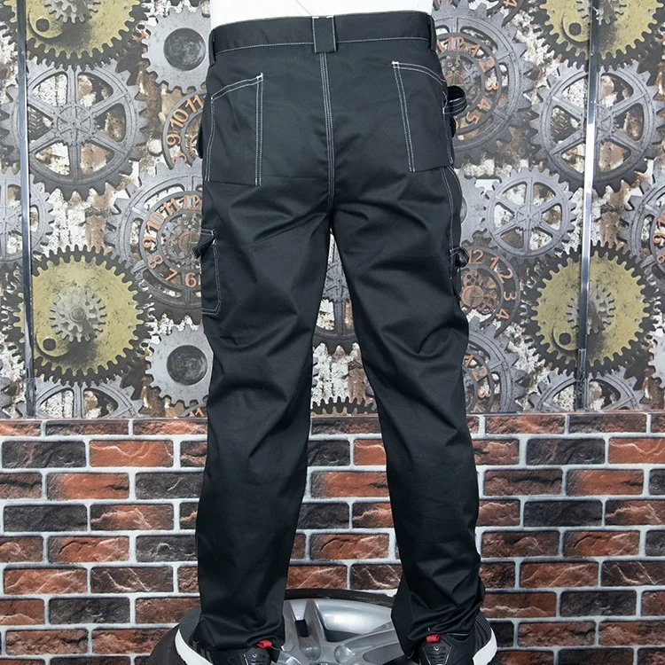 OEM mens painters safety work cargo pants with many pockets knee pads
