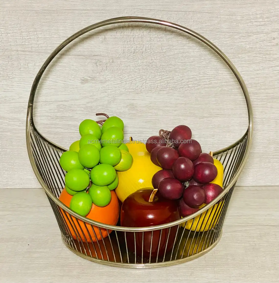 Premium Quality Strawberry Fruit Basket Set of 3 Best for Tabletop Centerpiece Decorative Fruits Baskets for Home Decor