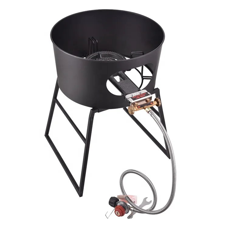 2023 Hot Sale Round Gas Stove Set High Pressure Single Propane Burner Portable Gas Stove