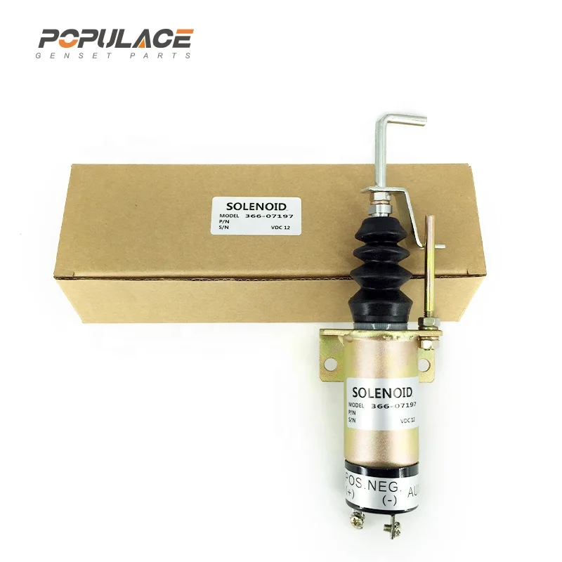 Generator Diesel Engine Stop Solenoid 36607197 12 Volt Solenoid Valve