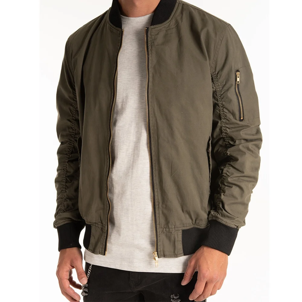 High Quality custom logo Flight bomber jacket plus cotton thickened baseball letterman bomber jacket for men
