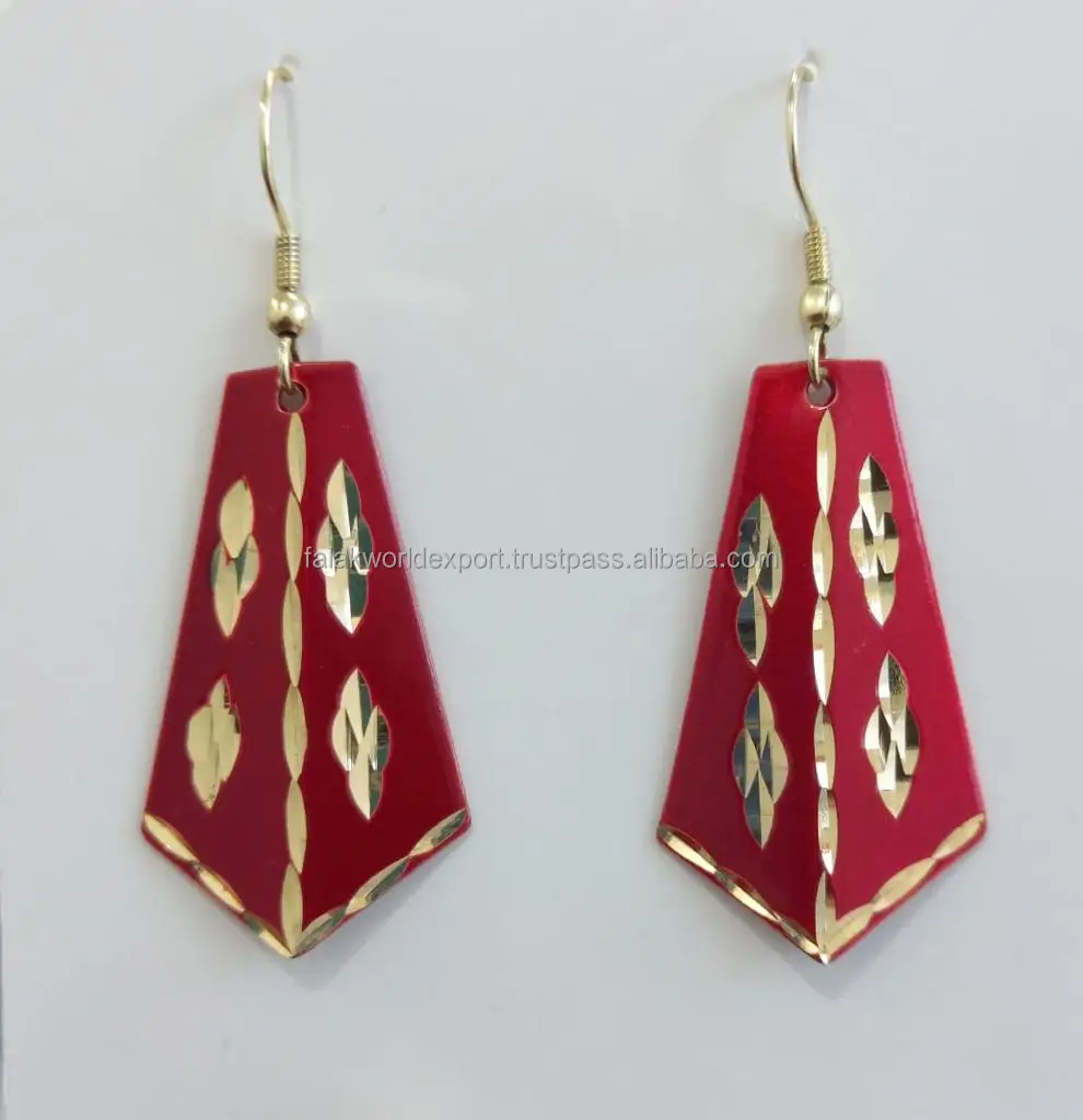 Hot Sale Brass Earring Unique Design Fashion Brass Jewelry Custom Necklace High Quality Fashion Women Jewelry Falak World Export