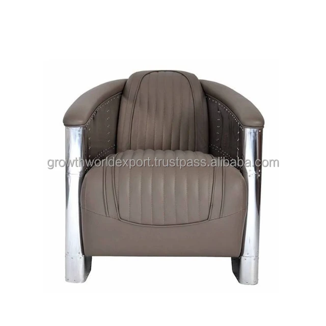 Luxury Aviator chesterfield leather armchair Leather Sofa High Quality Premium Restaurant Sofa Modern Room affordable Furniture