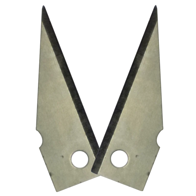 Trapezoid trimmer knife Blade, paper blade, plastic cutting blade -Razor sharp cut edge for trimming, slicing & cutting