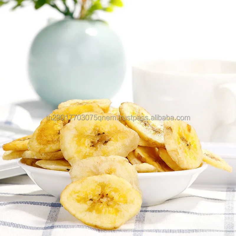 Healthy Snack and Top Quality Premium Grade 100% Natural Banana Chips From Thailand