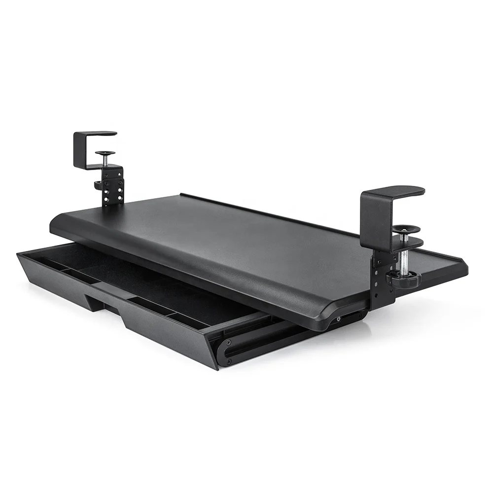 Clamp On Keyboard Tray Under Desk Drawer Slide Out AIDATA