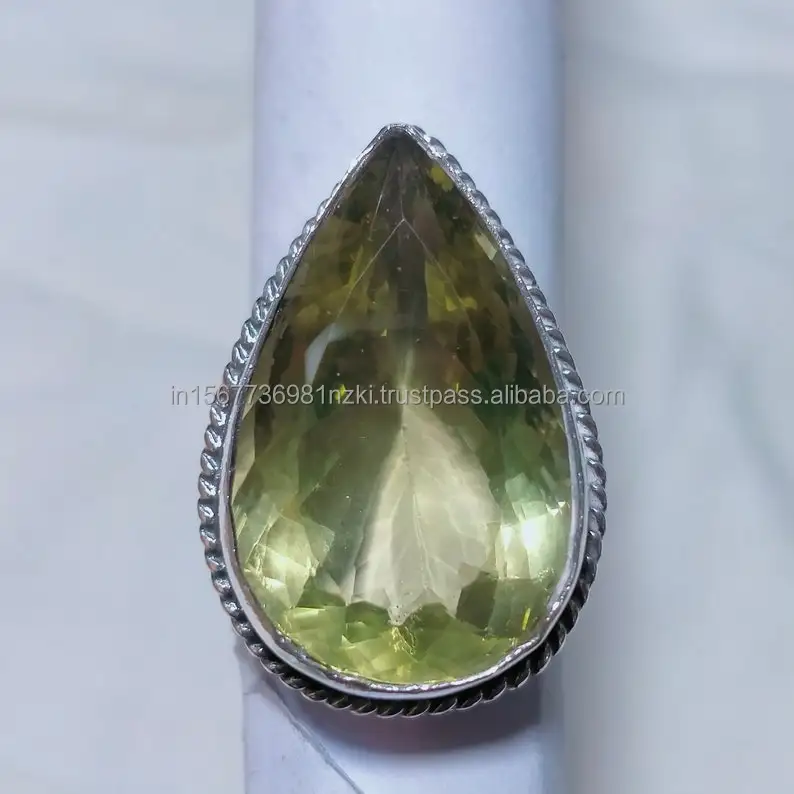925 Sterling Silver Gemstone Stone Beautiful Ring Gift for Her