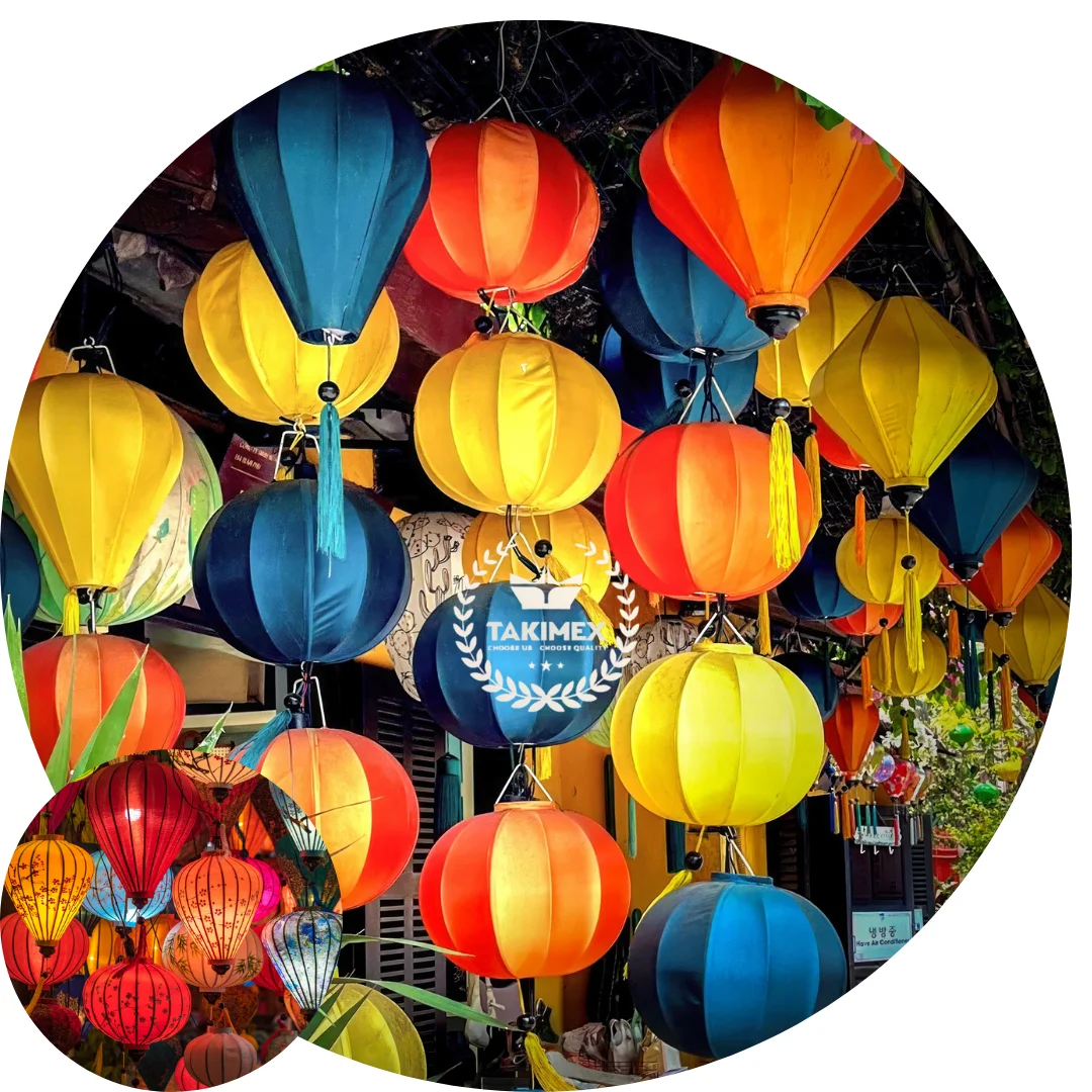 Top supplier Lantern silk bambo handicraft manufacturer Vietnam For decoration restaurant good price for sale