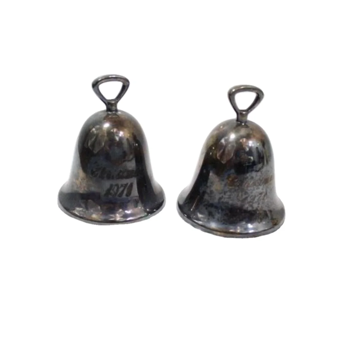 Christmas Ornaments Garden Tree Hanging Bells Sheet Iron Customized Jingle Bells Decorative metal Ball Type Metal Craft Bell