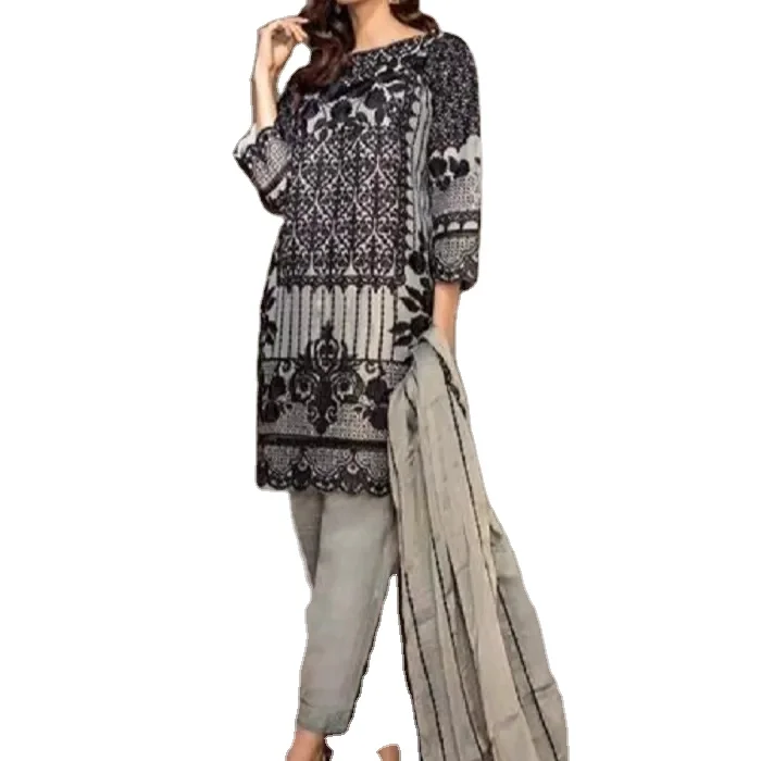 Premium Quality 2022  Wholesale pakistani ladies casual party wear shalwar kameez customized color size best stitching Quality