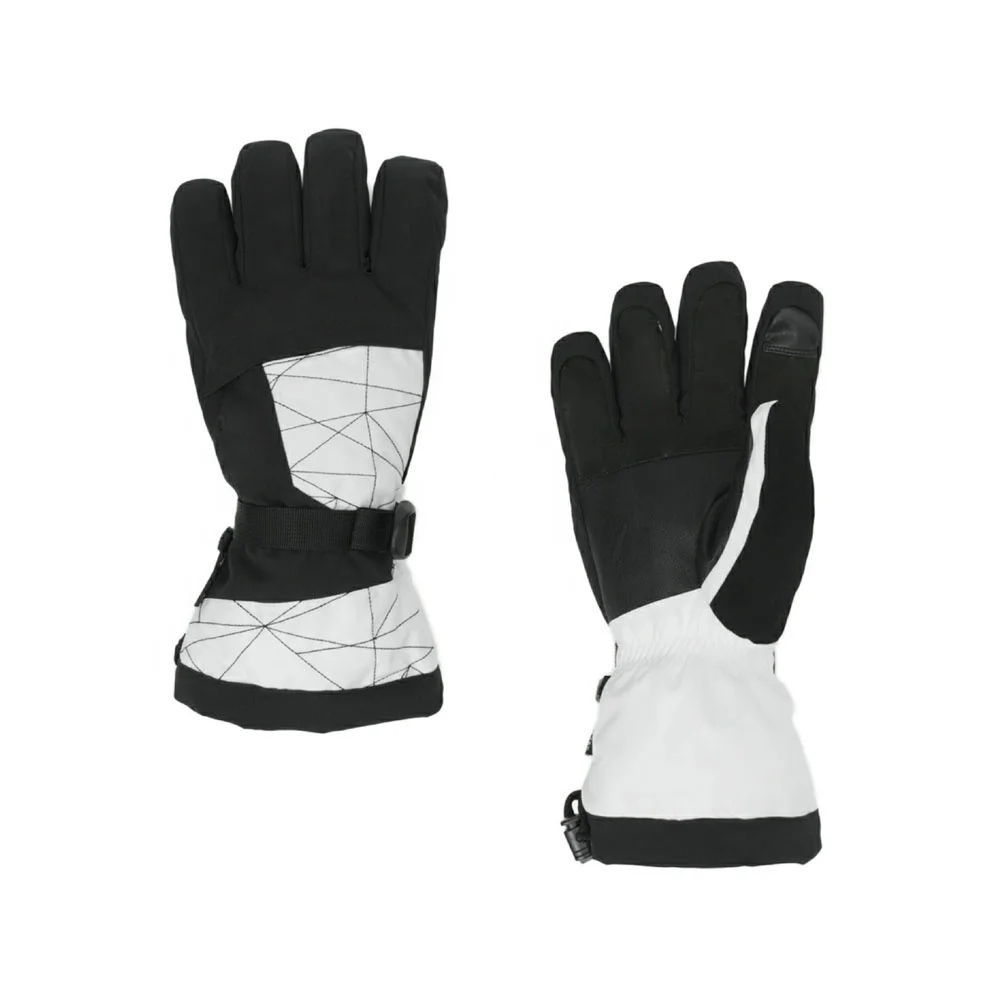 Wholesale best rated pigskin leather men women ski thermal gloves cool design snowboarding snowmobile skiing mittens