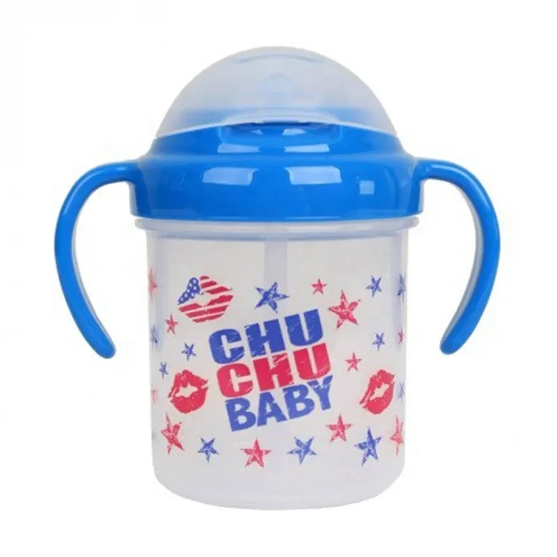 Made in Japan Baby Plastic Straw Mug 200mL Bule High Quality Plastic Straw Bottle for Kids Wholesale Hot Selling Products 2024