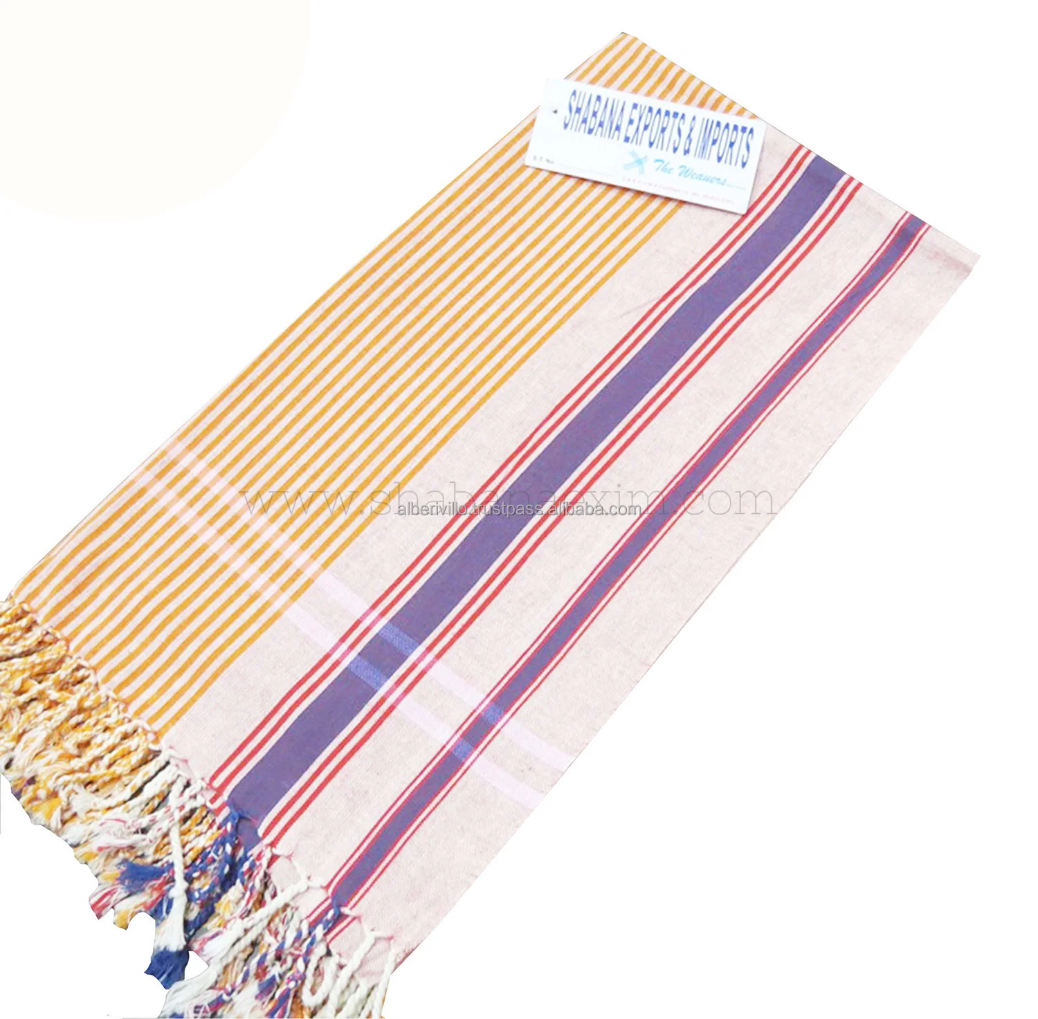 Comfy Kenyan Sarong Kikoy Beach Towels kikoy Fabric Beach Pareo  Golf Towel Kenyan For Adults With Cheap Price from India