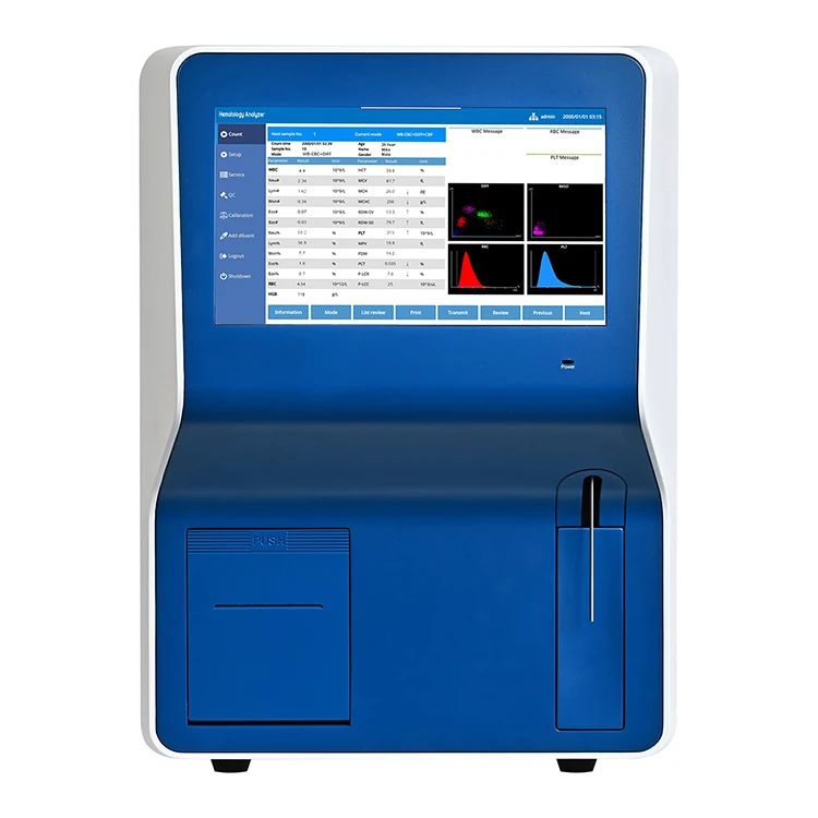 Medicla Blood Test Machine BHA-5000 Poct Hematology Analyser 5 Part Hematology Analyzer