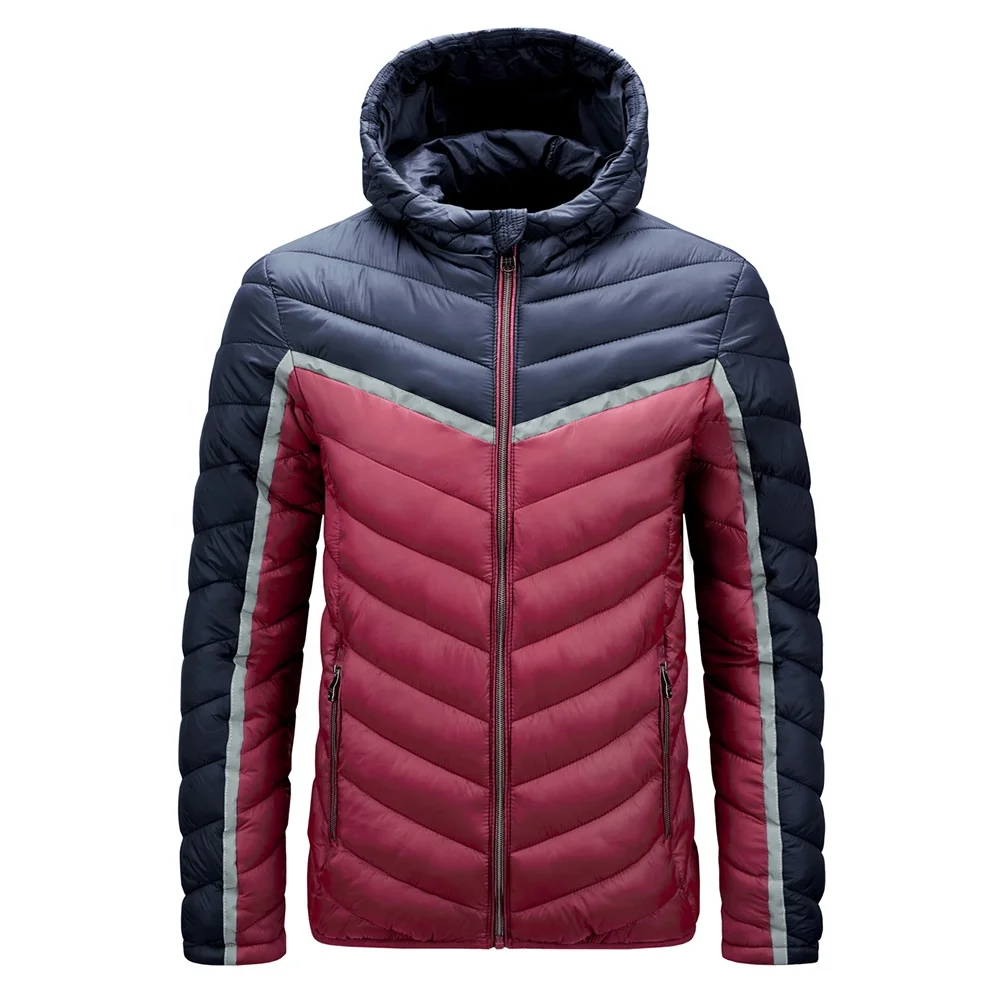 New design light men puffer jackets foldable mens custom logo down winter puffer jacket down