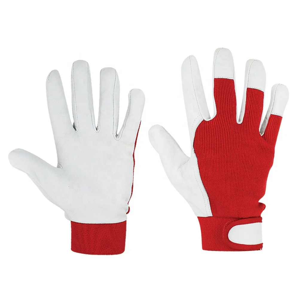 Sheep Leather Mechanics Work Gloves Industrial Assembly Safety Gloves