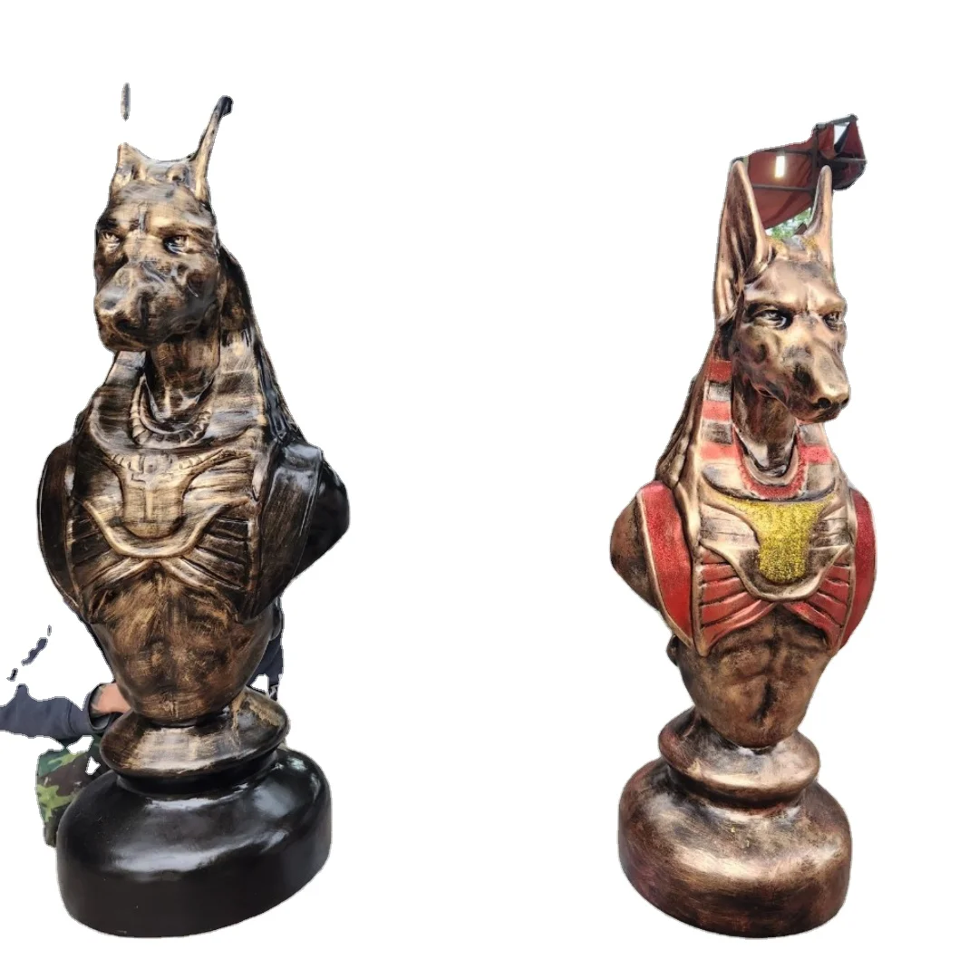 High Quality Customizable Anubis Egypt Sculpture Large Resin Statue for Decorative Art Handmade in Vietnam