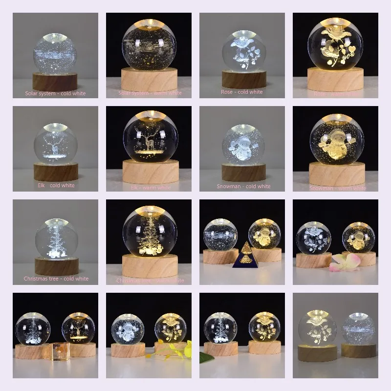 New release 2024 wholesale price Best Selling Table Led Most Popular Lighting For Children Crystal led night light