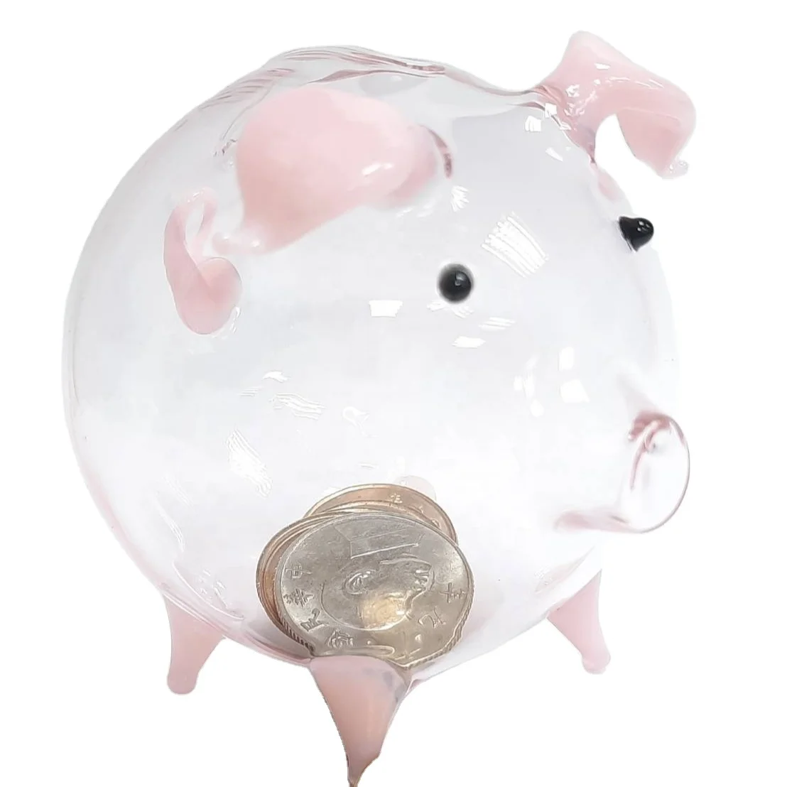 Hand Blown Animal Figurines Murano Glass Custom Piggy Bank