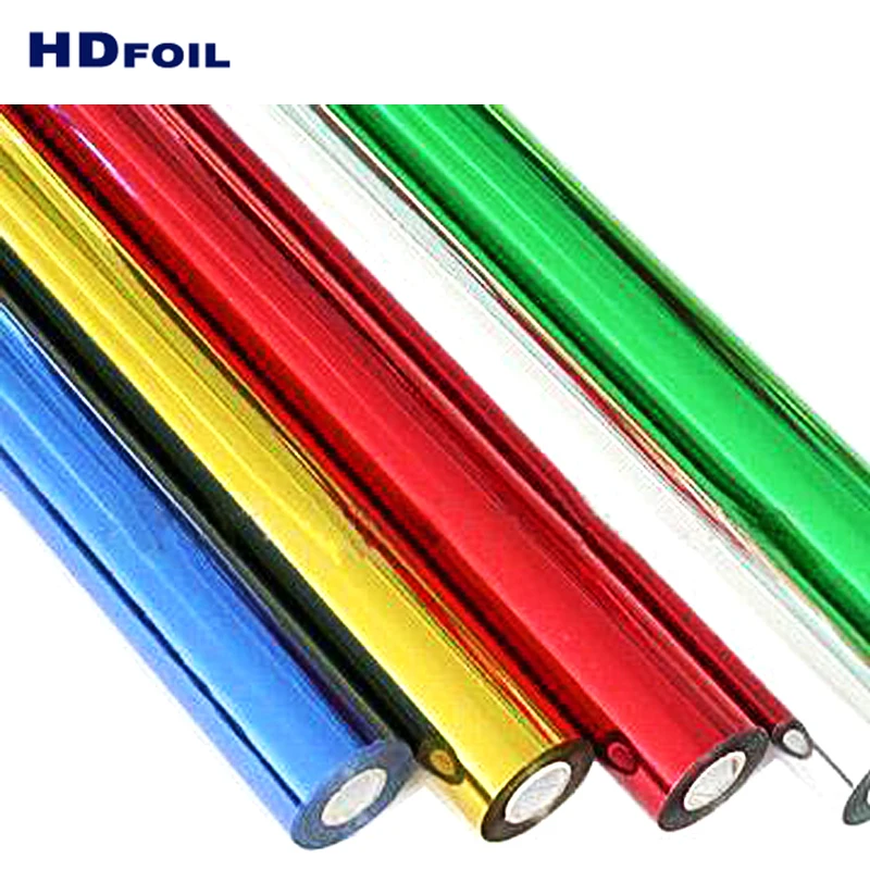 Factory Direct Price Gold Sliver PVC ABS Print Glaze Over-Printable Hot Stamping Foil