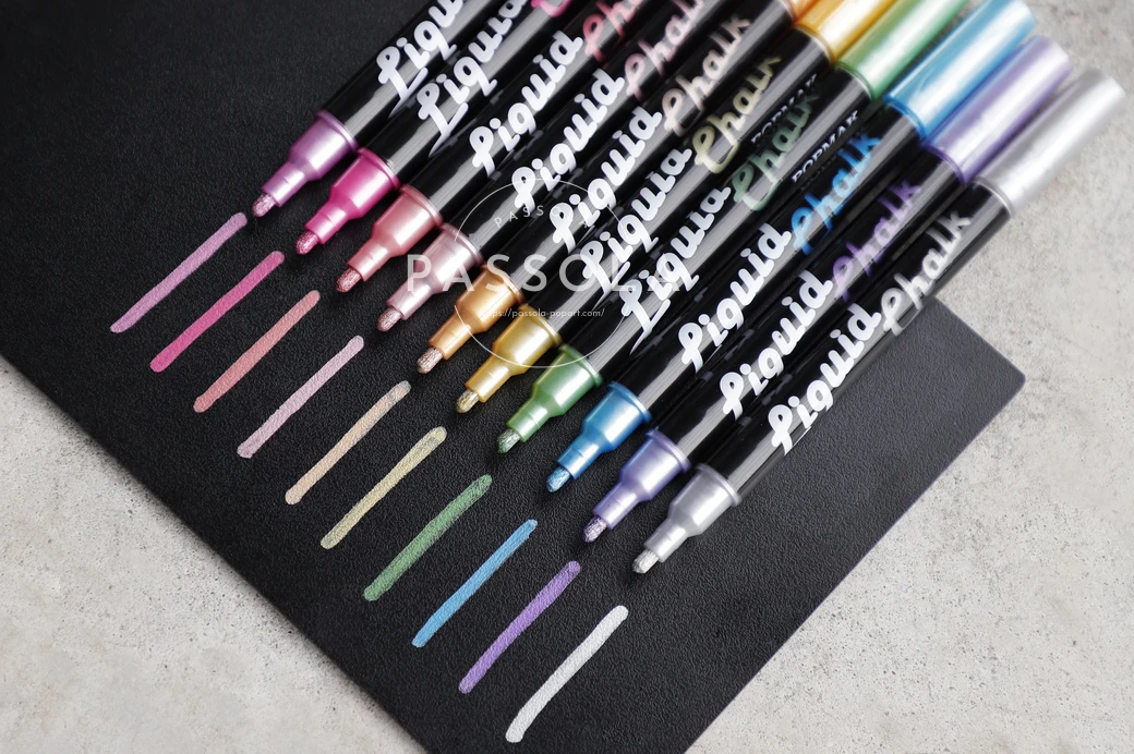 Маркер жидкий стираемый на водной основе с мелким наконечником 50 цветов 3 мм