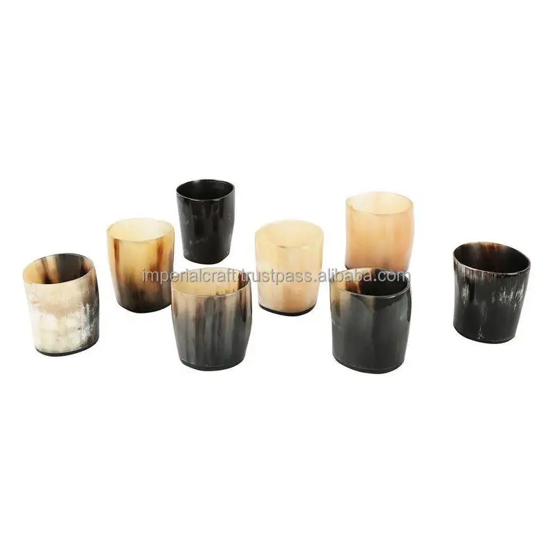 hot selling buffalo horn cup new simple vodka shot cup beer mug viking horn cups glass