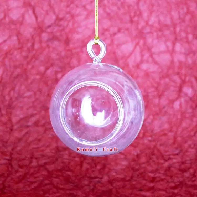 Art Glass Tear Drop Home Decor Clear Glass Hanging for Christmas and Holiday Decor