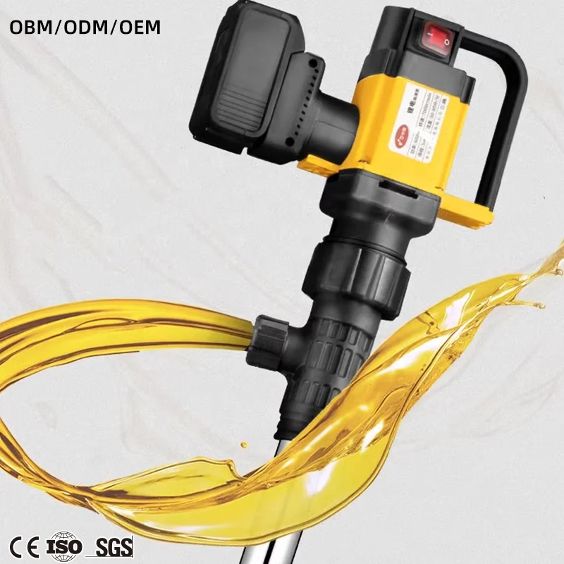 220 В портативный беспроводной химический насос Электрический высоковязкий жидкий барабанный для перекачки масла аккумулятор