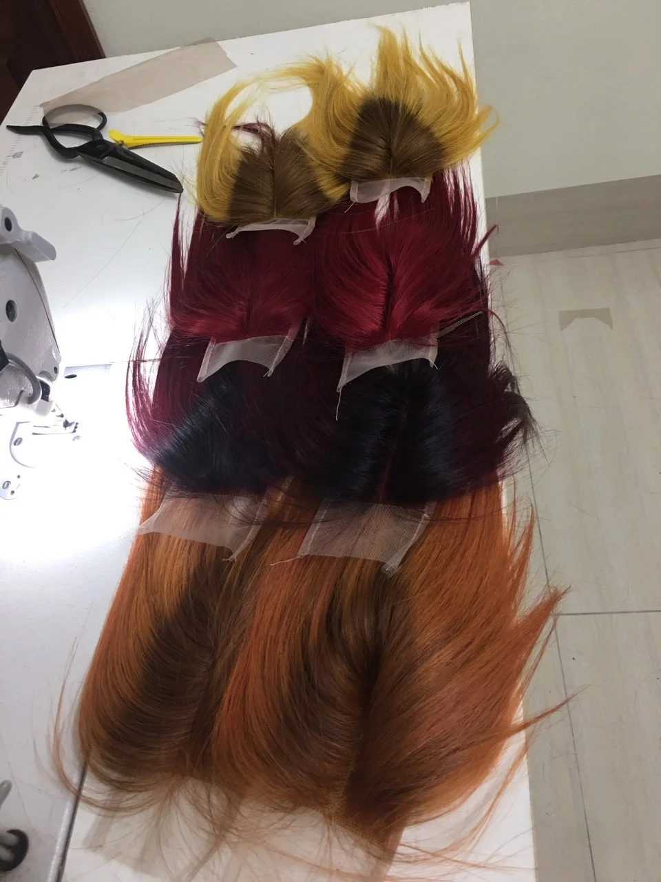 Лучший продавец супер двойные человеческие волосы прямые оранжевого цвета лучшее качество 100% натуральные из Вьетнама