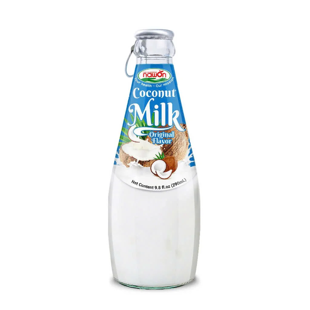 Nawon 290ML Glass Bottle Healthy Beverage Pistachio Macadamia Almond Cashew Nut Milk Drinks Grain Nut Juice Wholesale Supplier