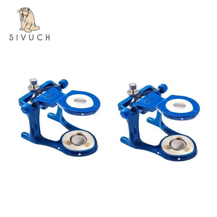 Blue metal magnetic no holding pins articulator dental