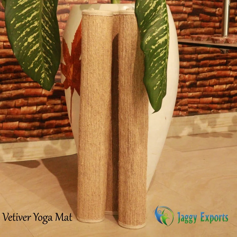  100% натуральный органический эко-фитнес-топ брендовые бегунки для ветиверовое Коврик йоги