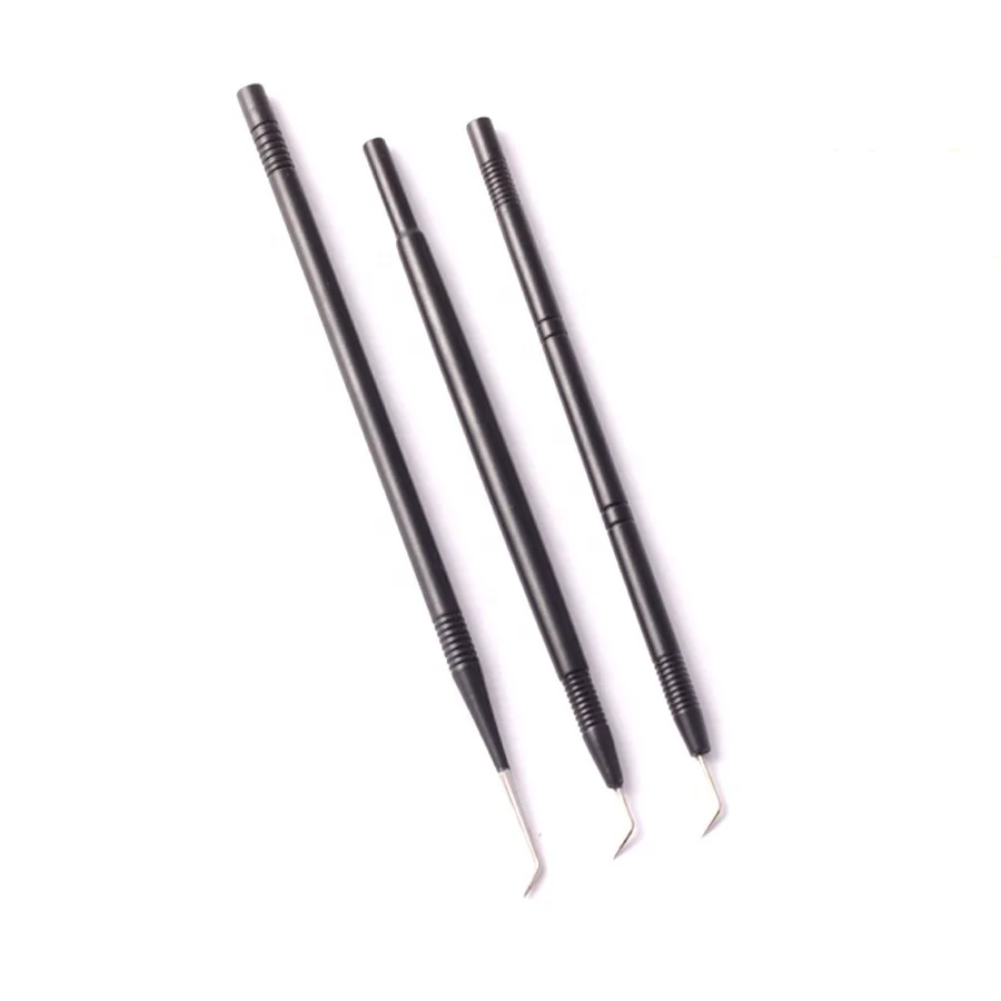 Top Quality Eyelash Lifting Tool Light Weight With Serrated Needle Lash Comb Eyelashes Separating Tools With Customized Logo