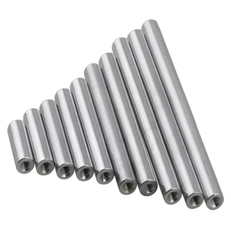 High Quality Custom CNC Lathe Turned Fasteners-M10 Threaded Spacer Standoff in Stainless Steel Brass SUS Copper Iron Aluminum