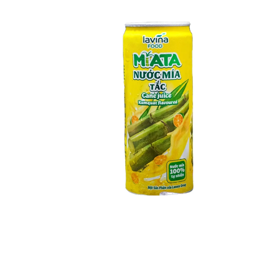 Best Selling  MiATA fresh cane kumquat flavored  natural flavor healthy drink 320ml can Manufacturer Vietnamese