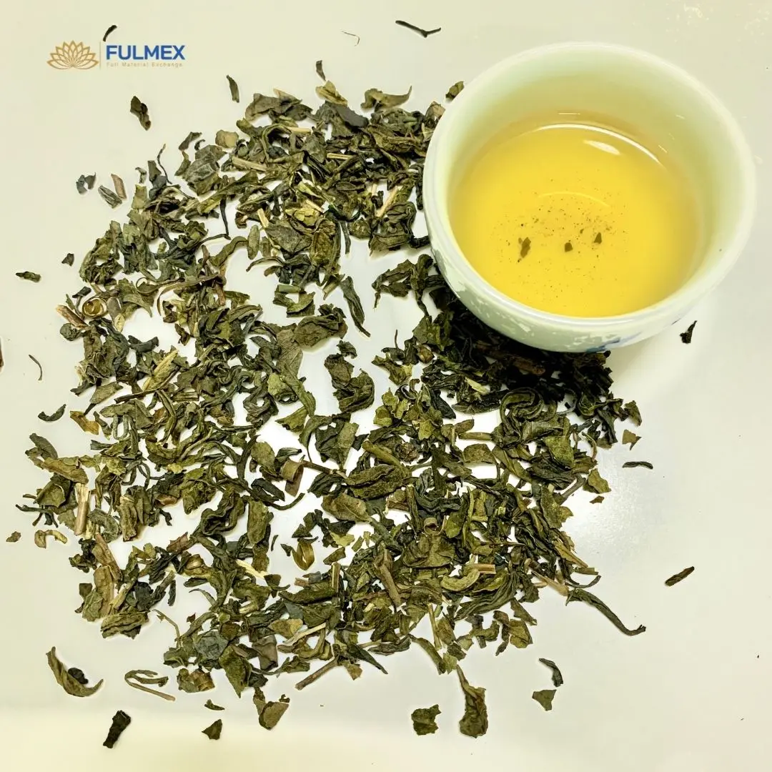 Green tea Vietnam broken leaf heavy tea high quality for using daily hot selling Afghanistan market