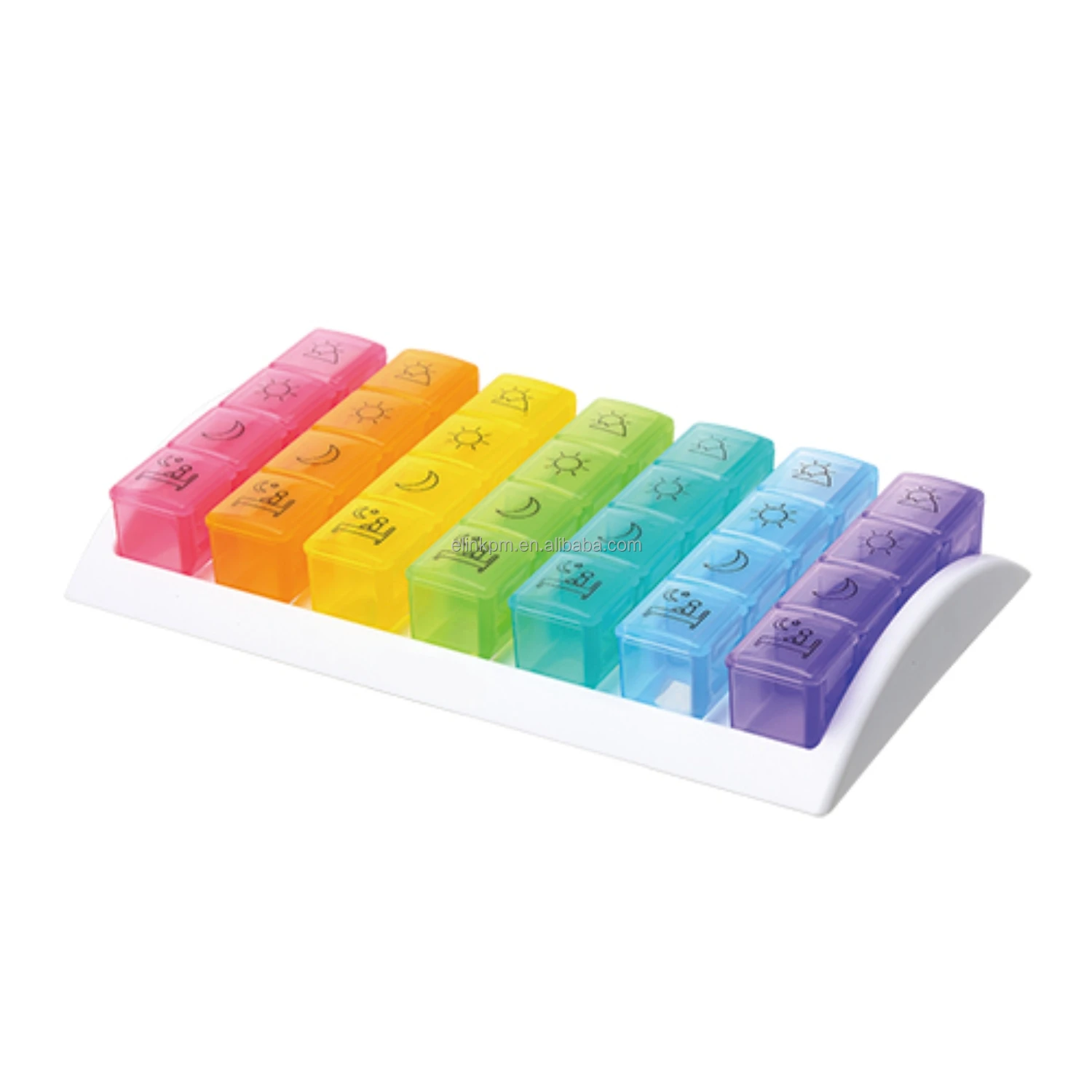 Weekly Medicine Pill Box 7 Day With Counter Tray