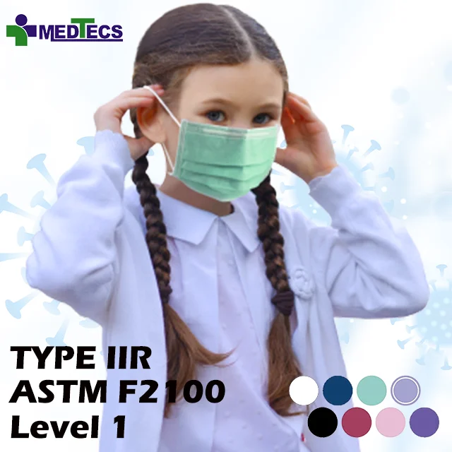 Filtering Breathable Children Disposable Blue Kids Child Face Mask