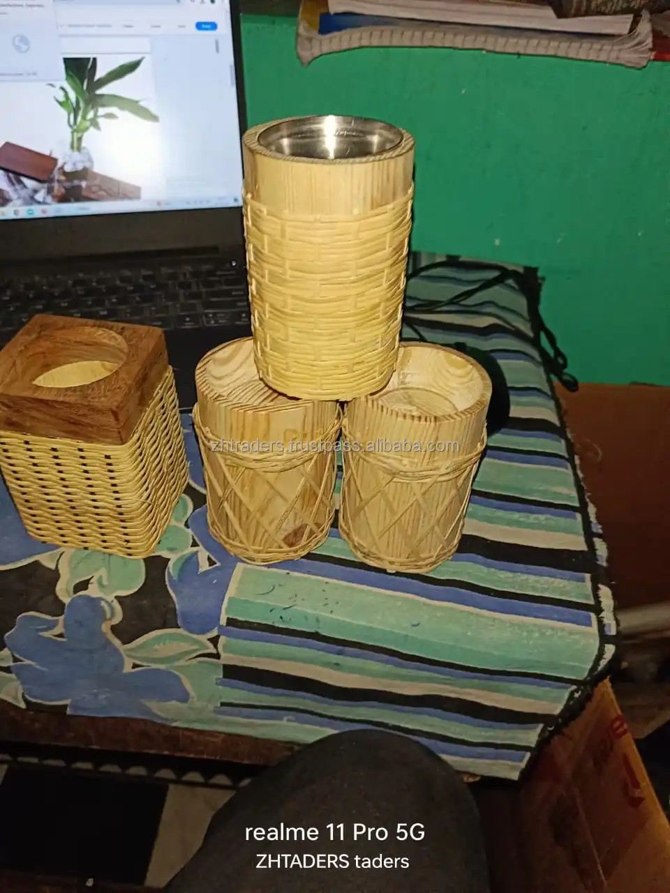 new desgein Best Wicker Rattan & Wooden Incense Bakhoor burner holder for arabic gifts with custom logo size shape