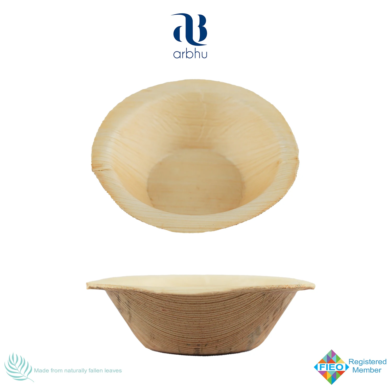 Microwave-Friendly Natural Bamboo Dinnerware Disposable Salad Bowls and Plates for Restaurants Tray Included